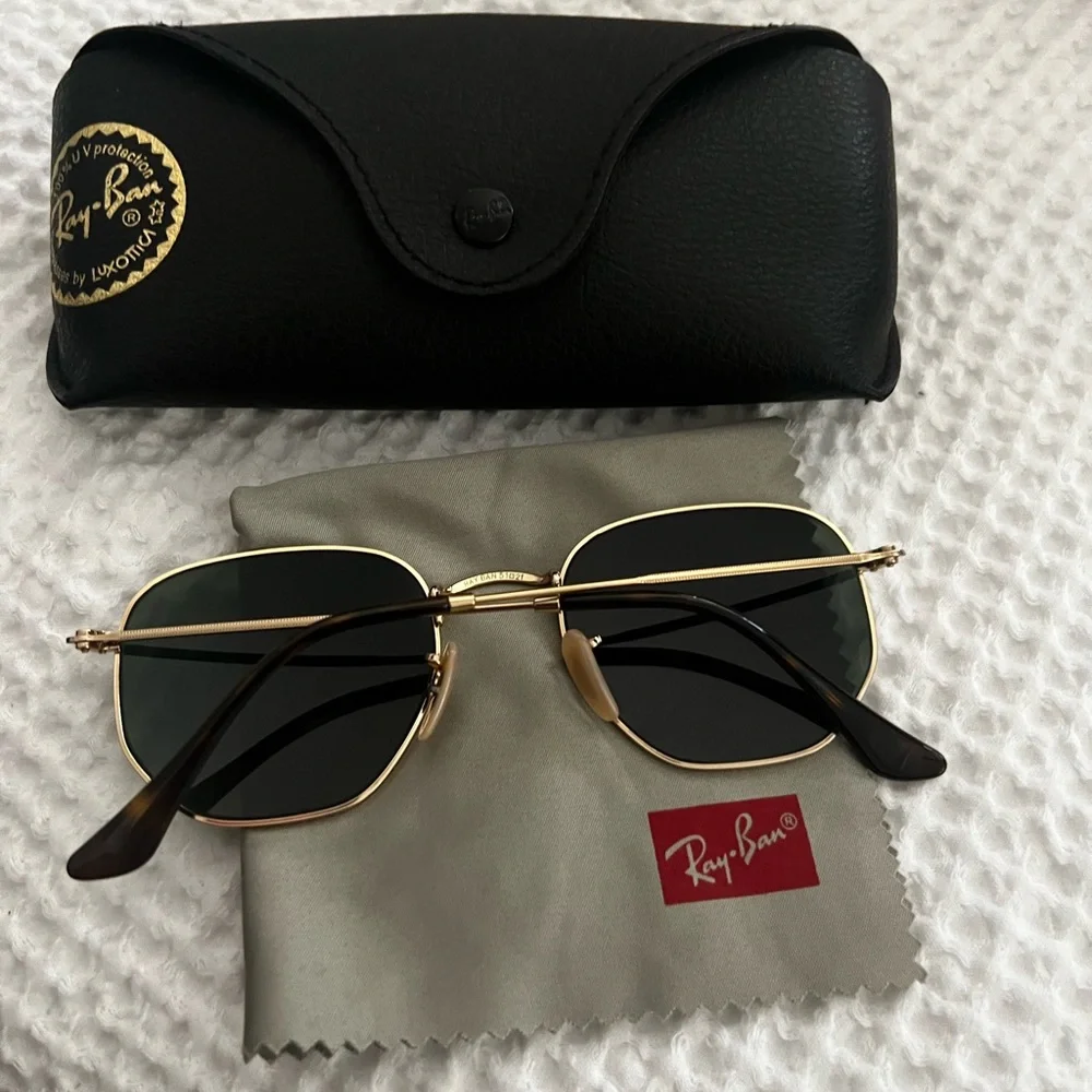 Ray Ban Hexagonal Sunglasses - Picture 2 of 5